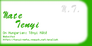 mate tenyi business card